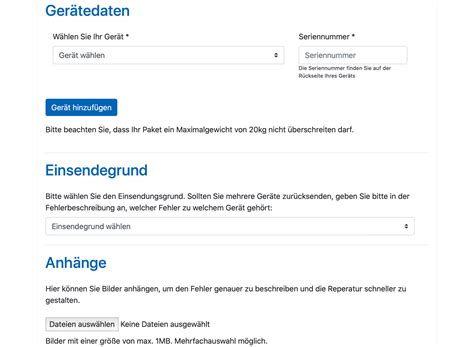 only rücksendeportal registrieren.